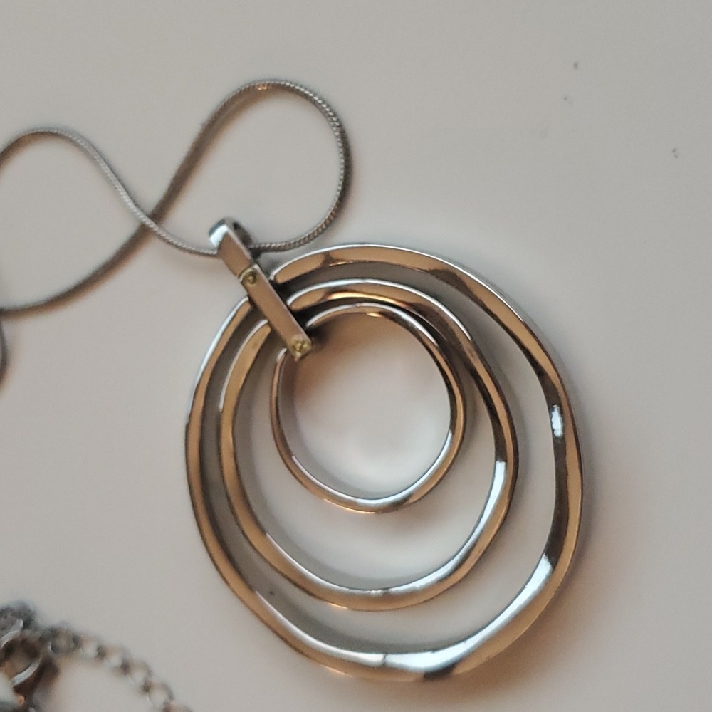 Circles long necklace - Picture 2 of 2